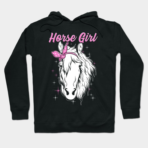 Horse Girl Cute T-shirt Hoodie by KsuAnn